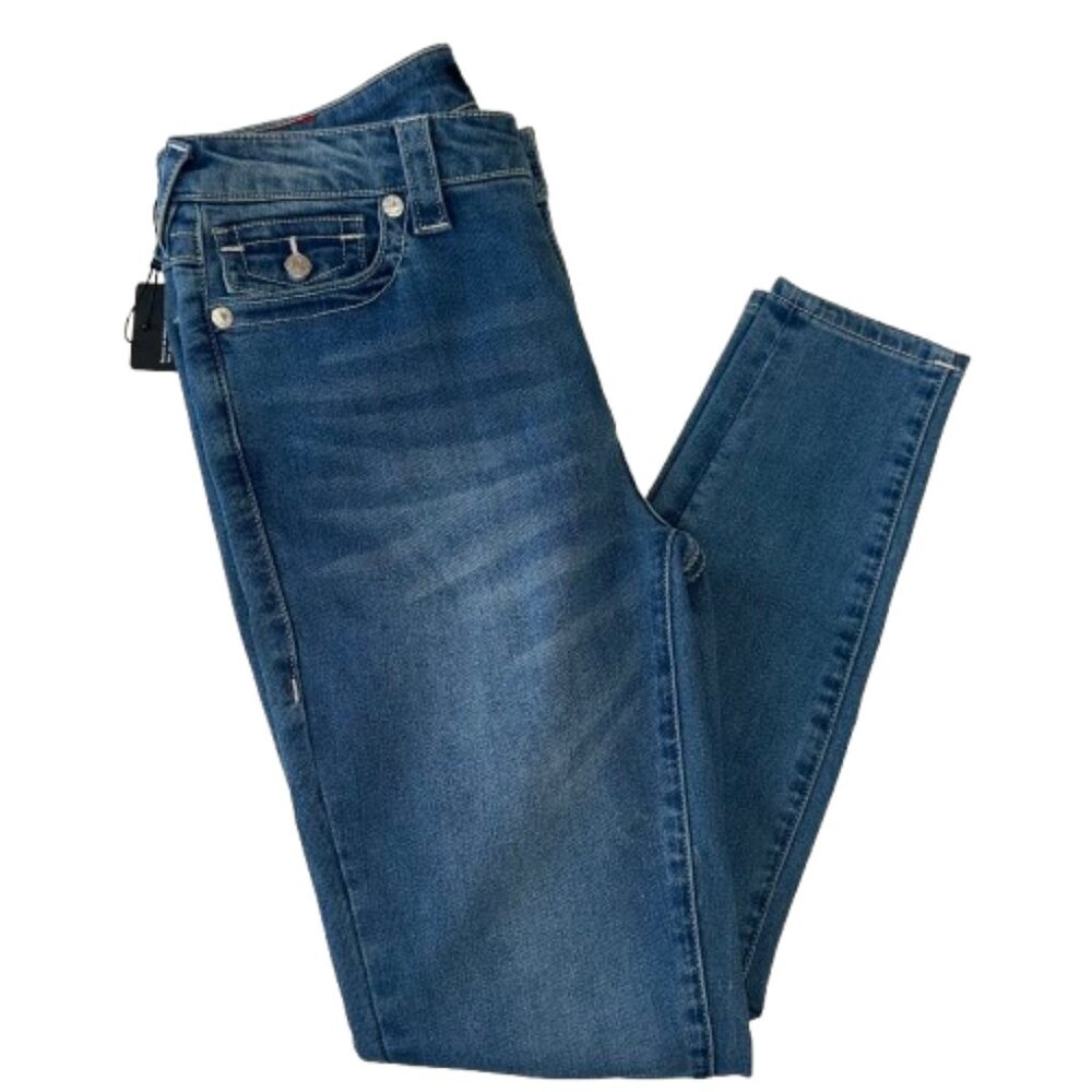 TRUE RELIGION MID RISE JENNIE CURVY JEANS STYLE 207153 SIZE 30